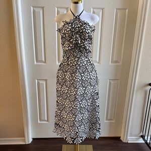 Vici Strapless Black and White Dress